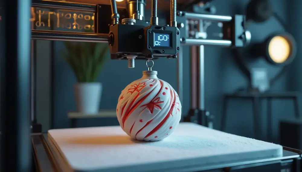 Wie man mit einem 3D Drucker eine individuelle Weihnachtskugel fertigt